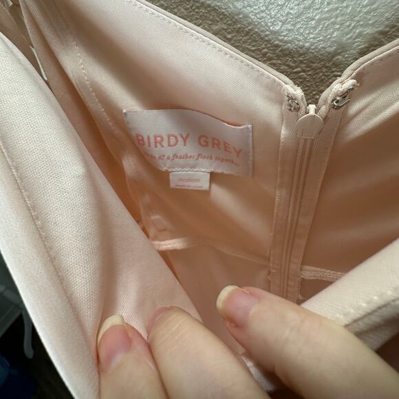 NWT Birdy Grey Pale Blush Spence Chiffon Convertible Maxi Dress M - Picture 10 of 16